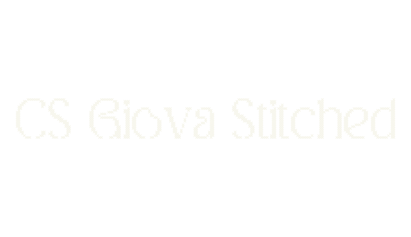 CS Giova Stitched, display market font preview