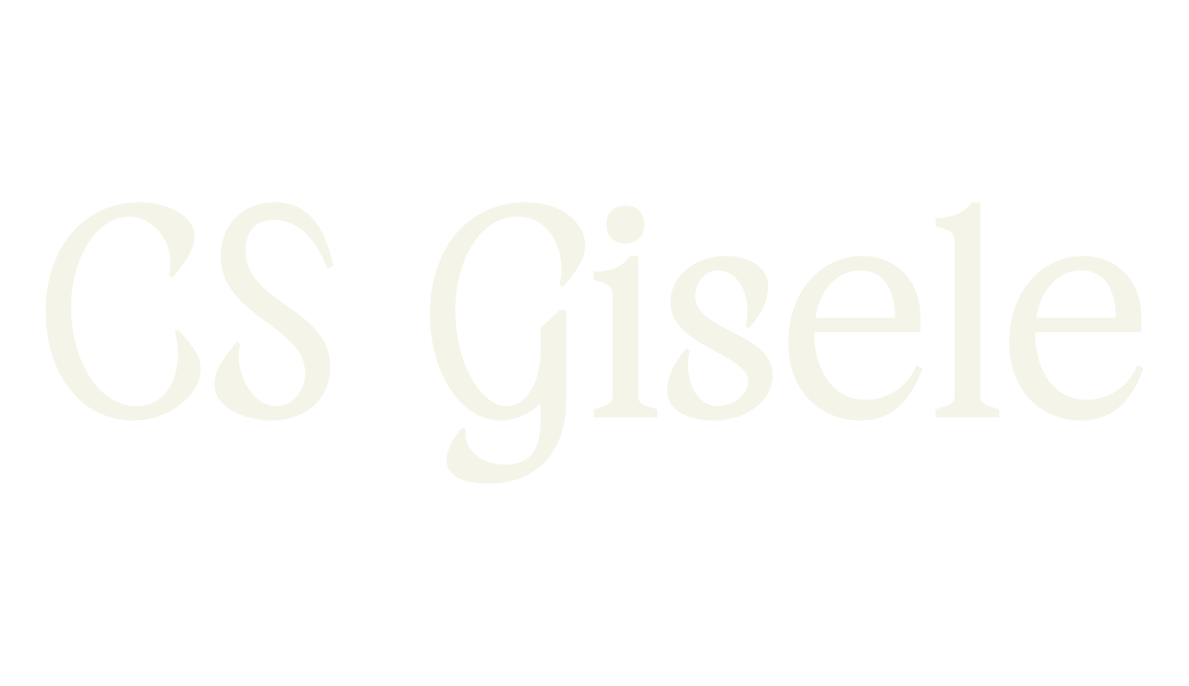 CS Gisele, modern font preview