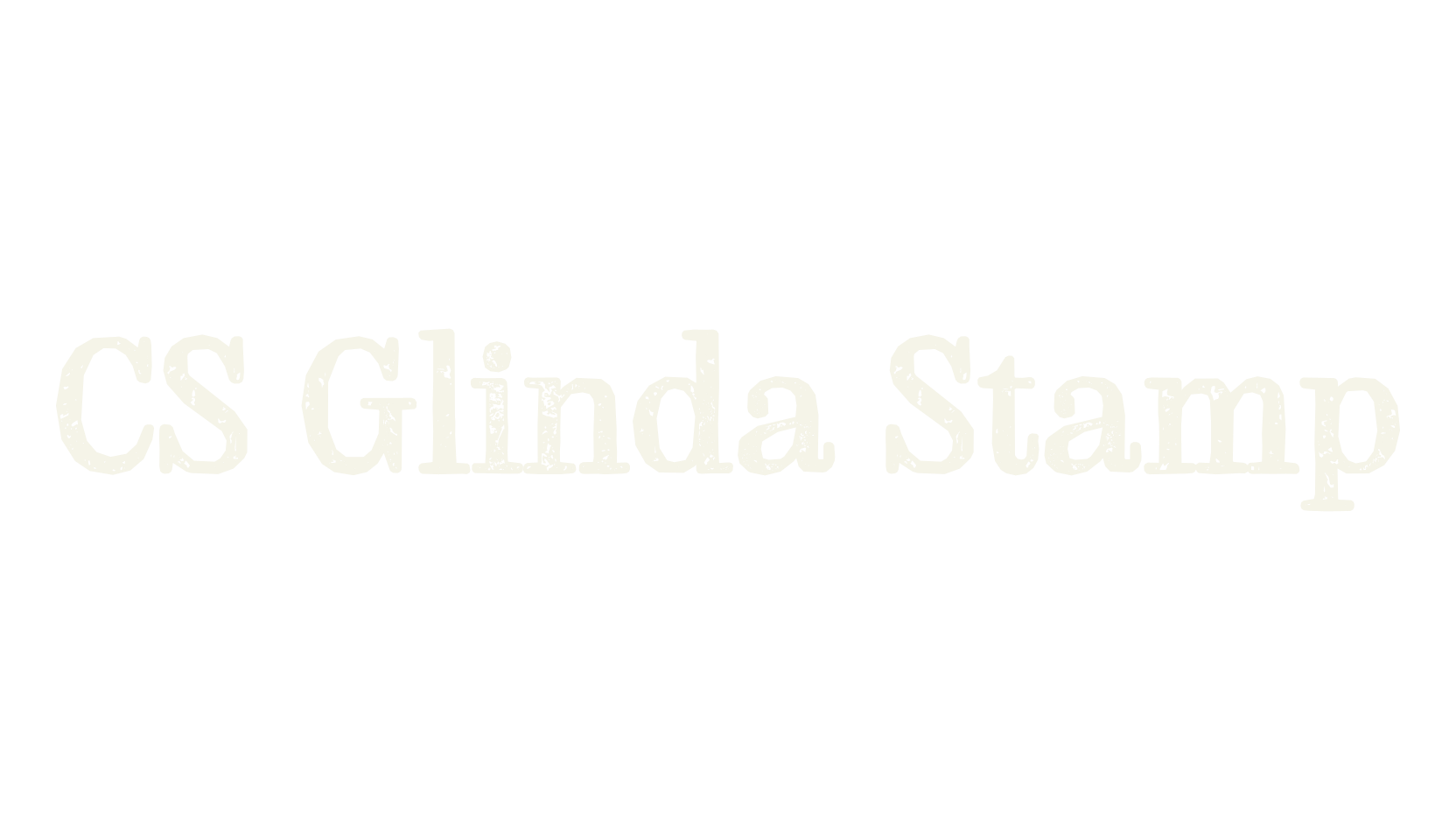 CS Glinda Stamp, serif font preview