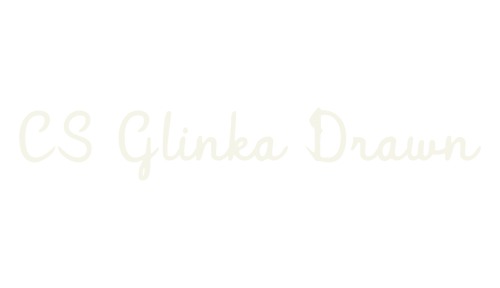 CS Glinka Drawn, fashion script font preview