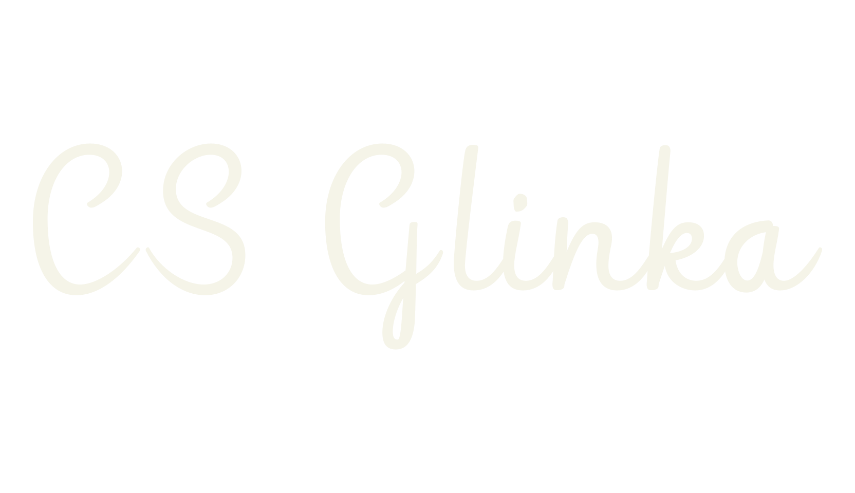 CS Glinka, cursive font preview
