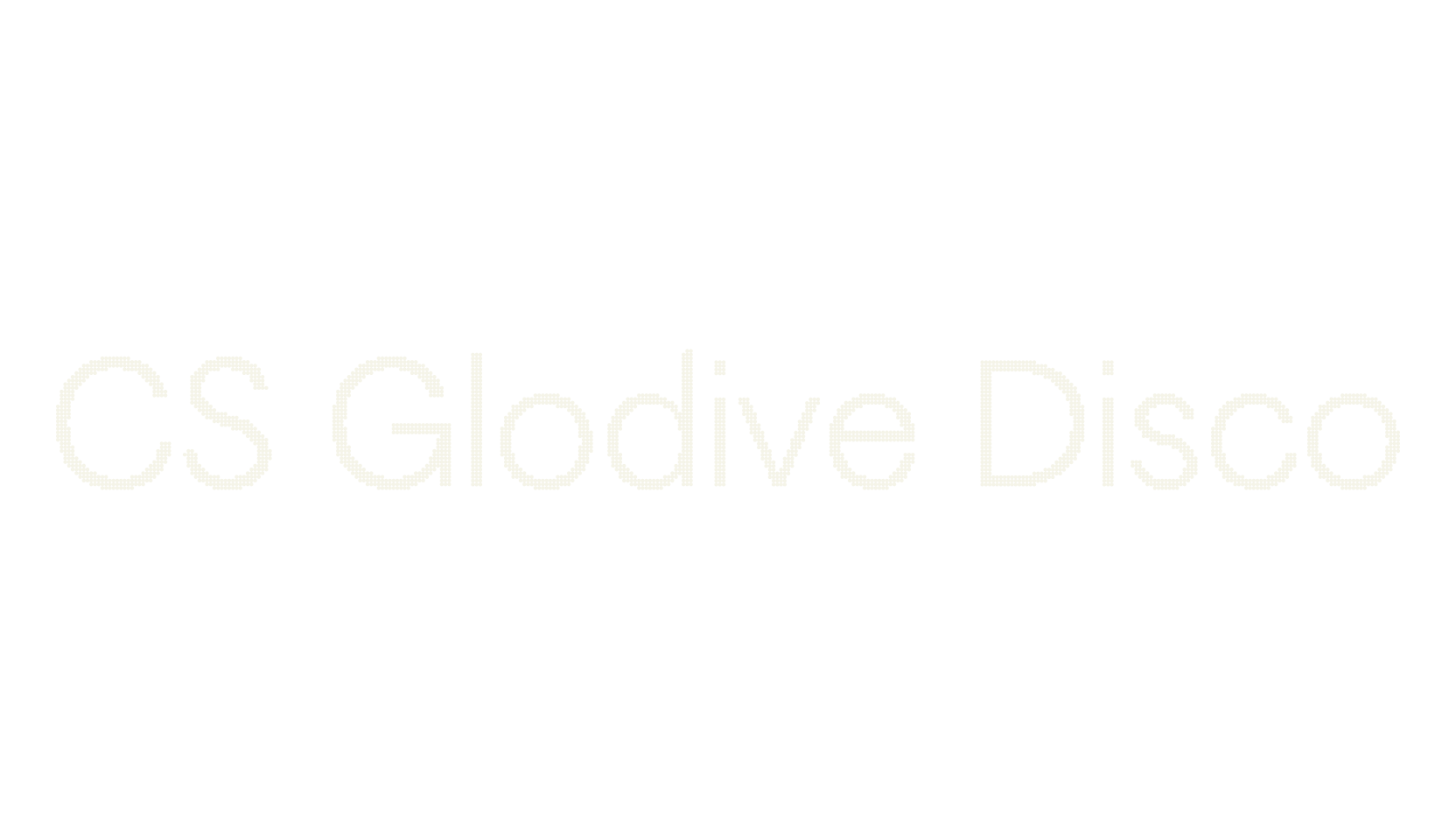 CS Glodive Disco, calligraphy font preview