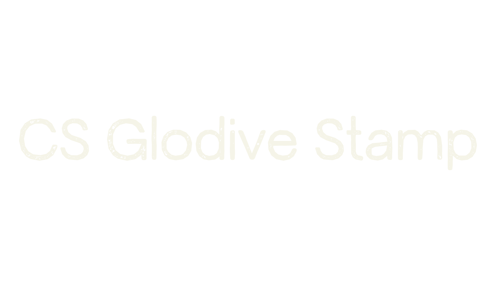 CS Glodive Stamp, sans font preview