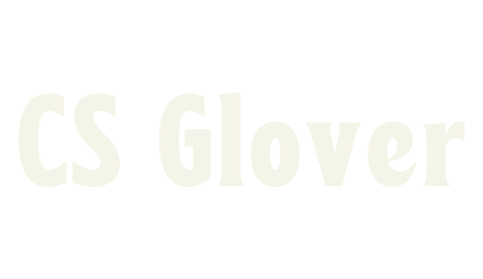 CS Glover, 70s font preview