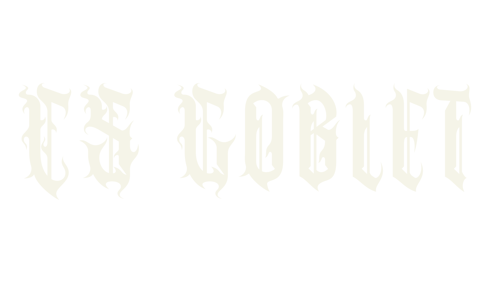 CS Goblet, blackletter font preview