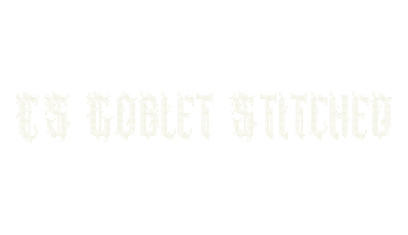 CS Goblet Stitched, fantasy font preview