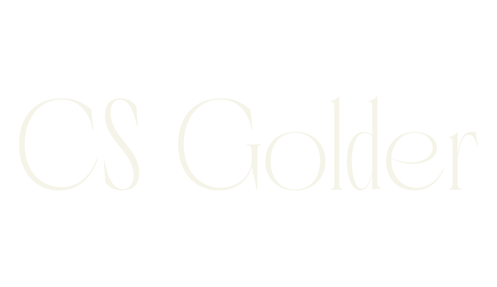 CS Golder, thin font preview