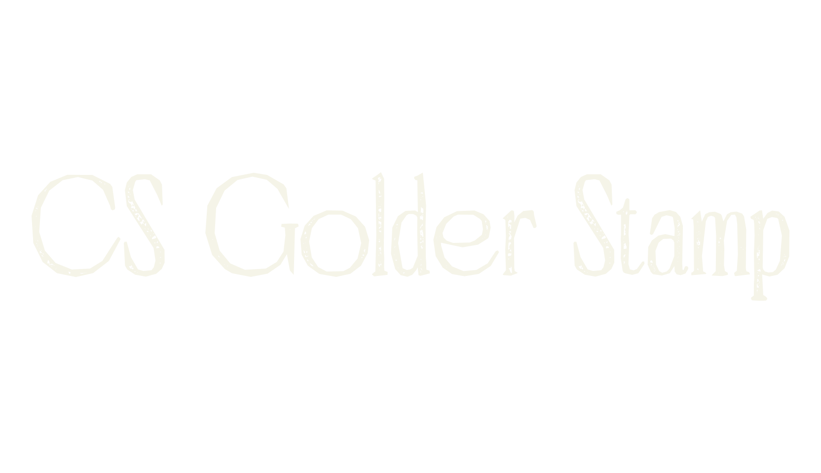 CS Golder Stamp, serif font preview