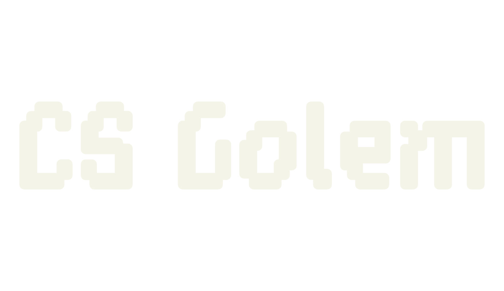 CS Golem, pixel font preview