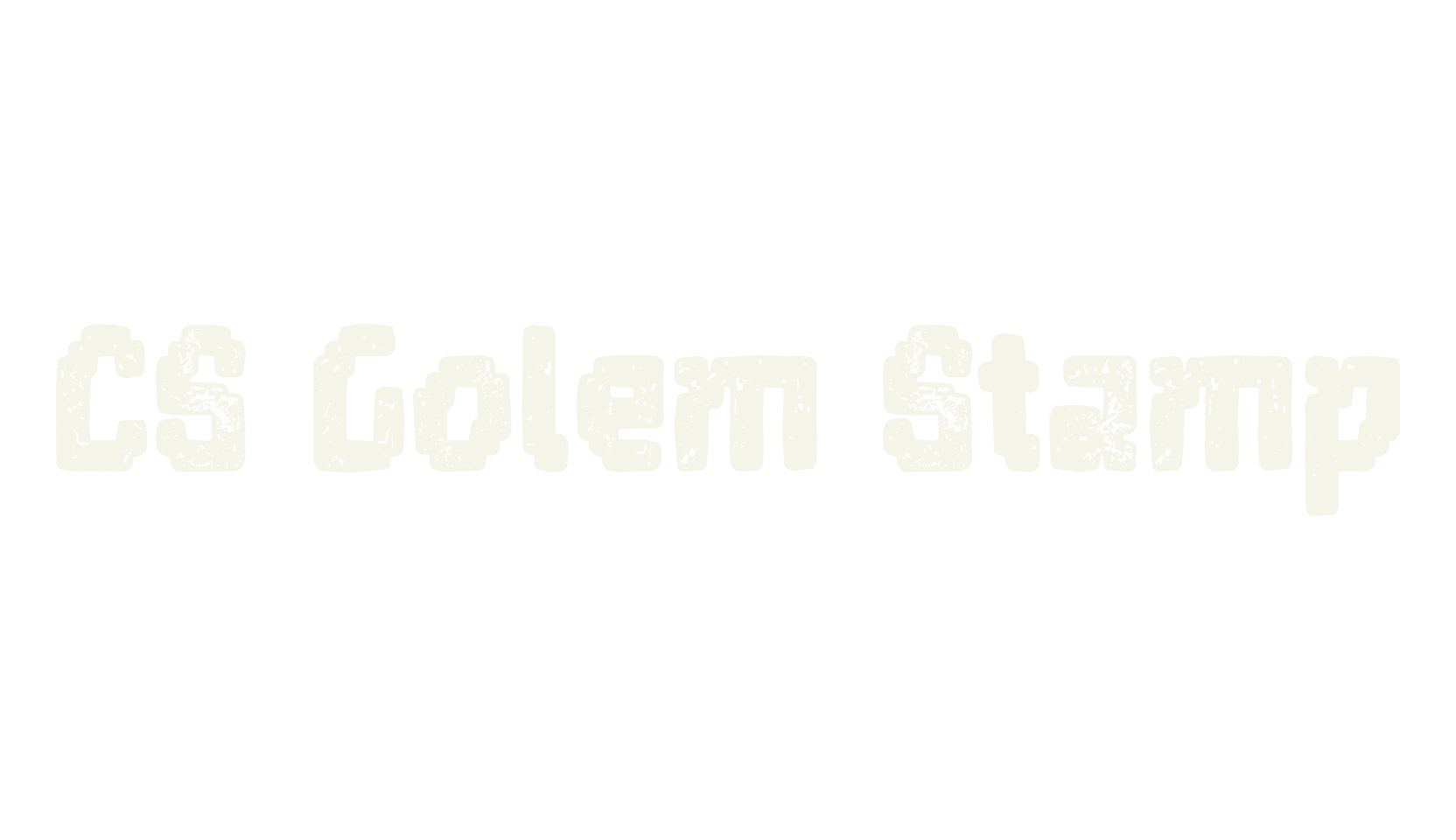 CS Golem Stamp, display market font preview