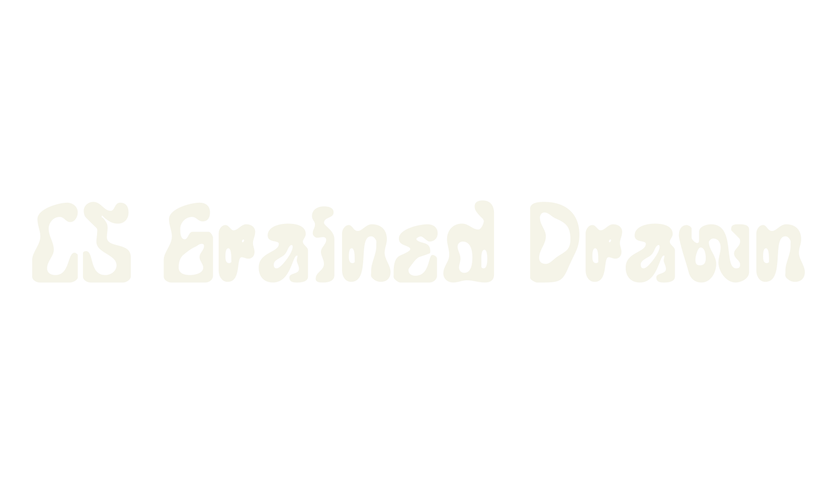 CS Grained Drawn, display market font preview