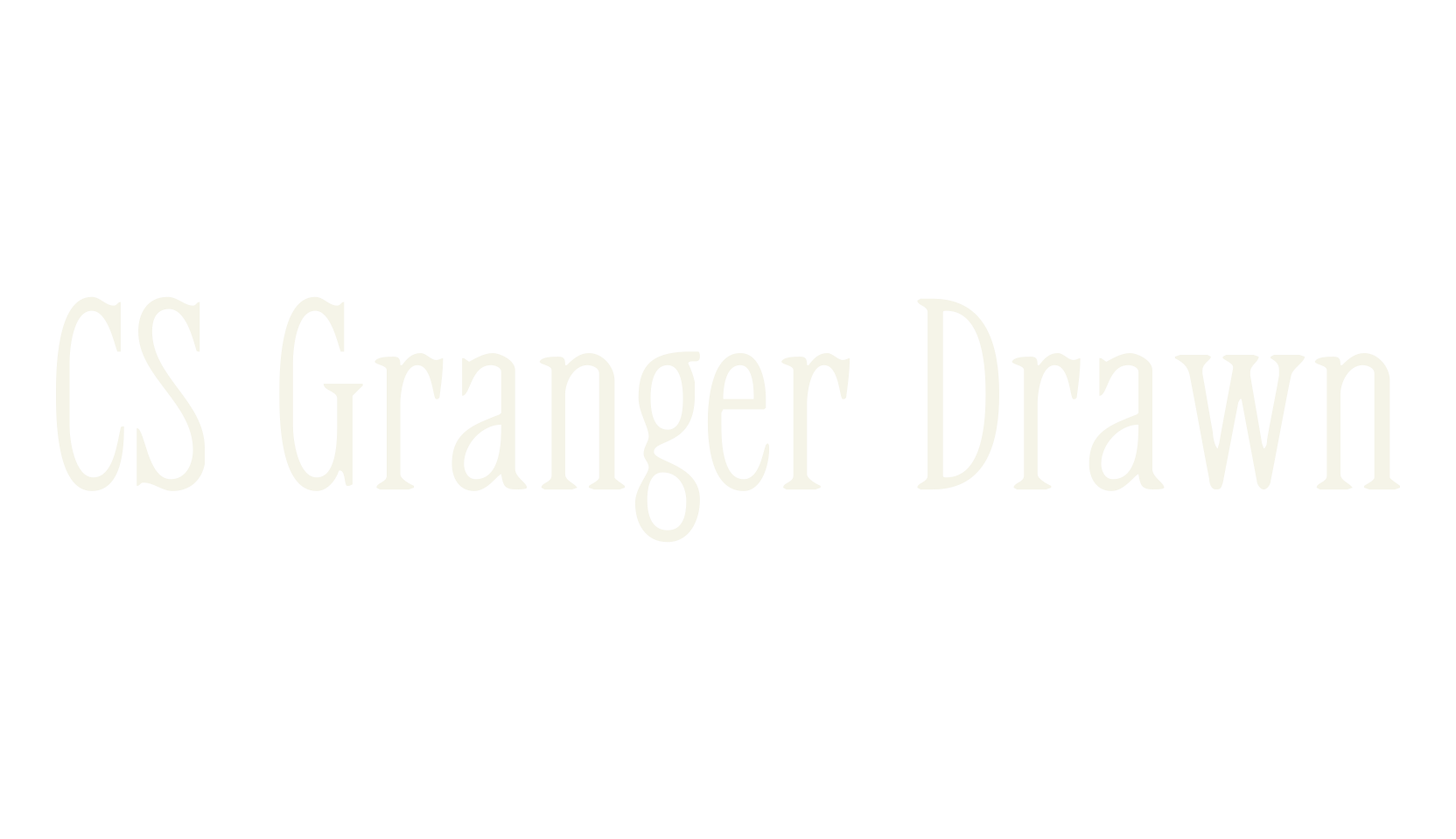 CS Granger Drawn, display market font preview