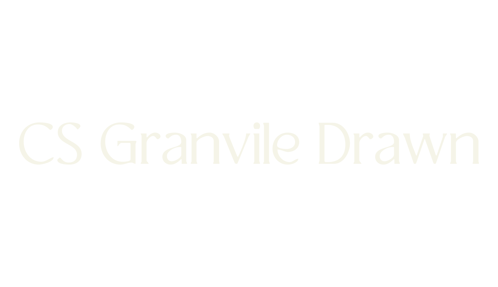 CS Granvile Drawn, display market font preview