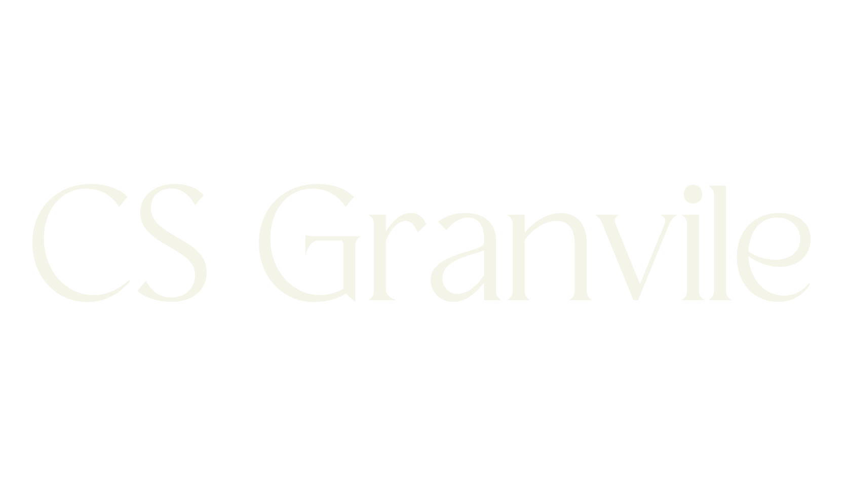 CS Granvile, logo font preview