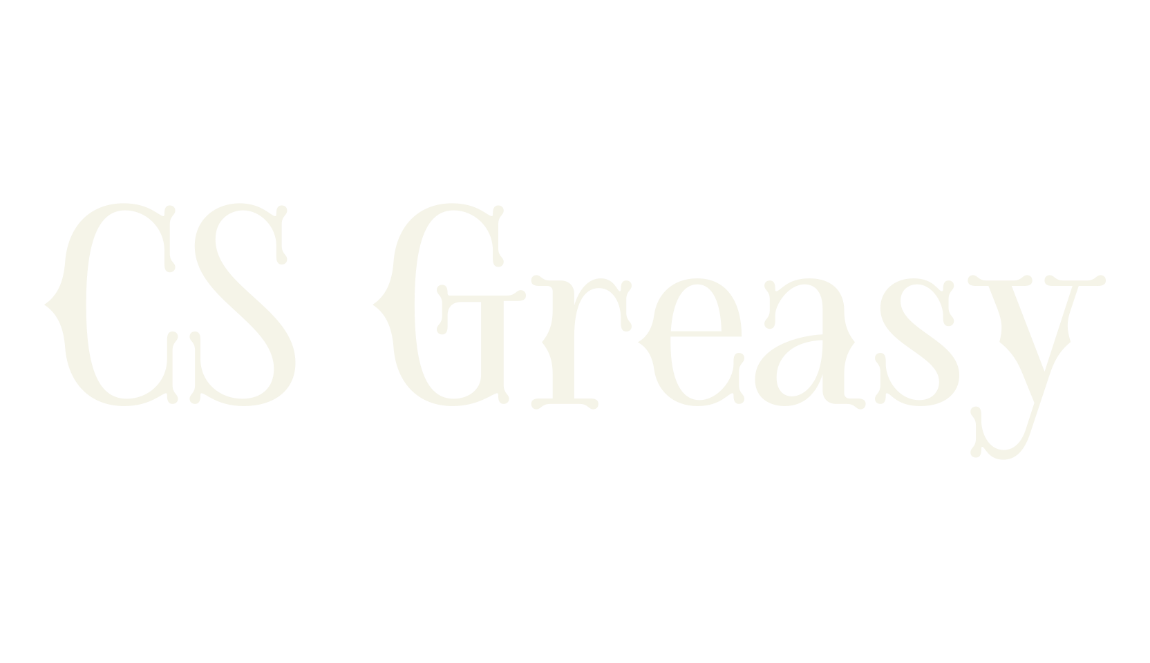 CS Greasy, uncial font preview