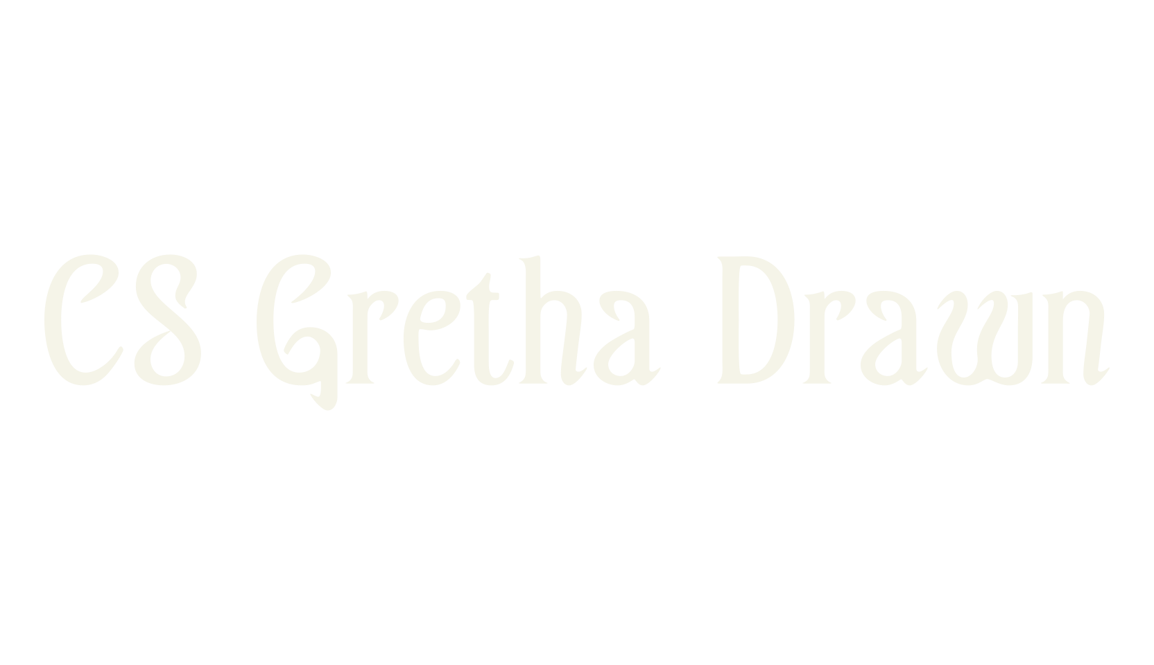 CS Gretha Drawn, vintage font preview