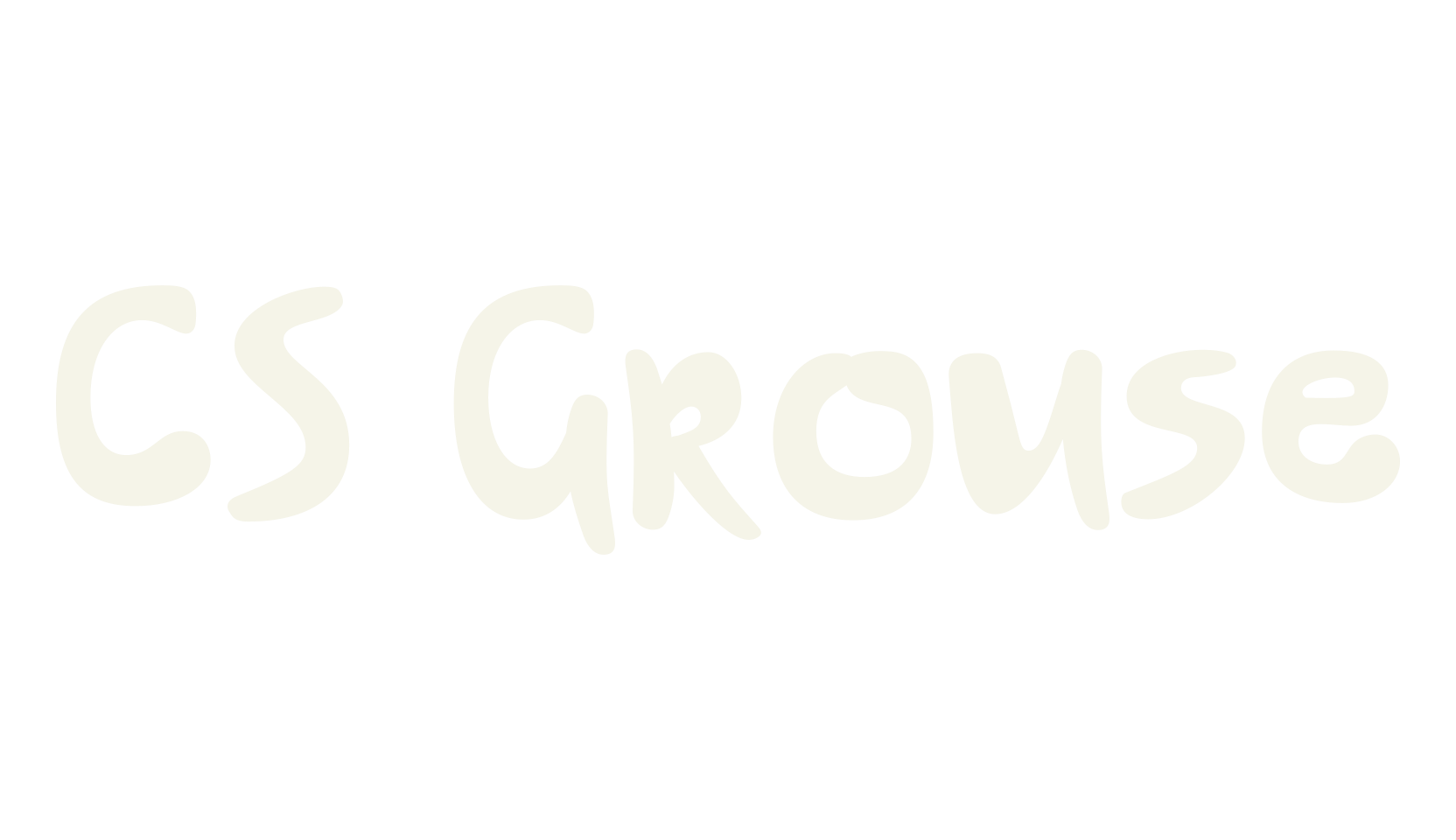 CS Grouse, logo font preview