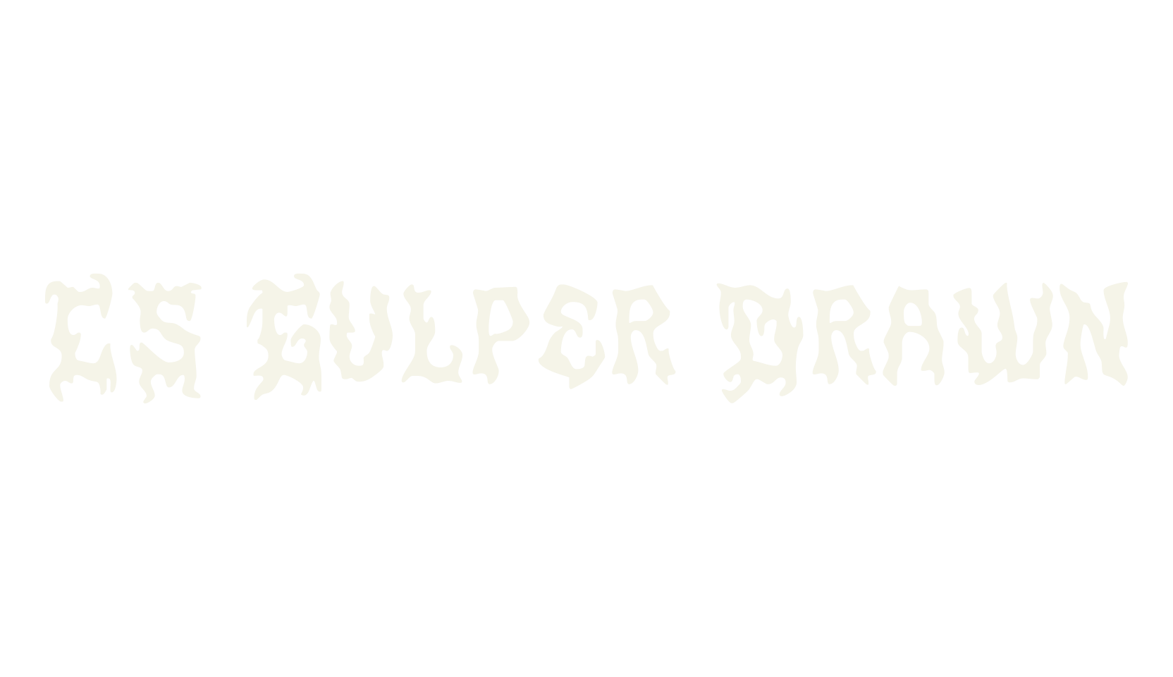 CS Gulper Drawn, logo font preview