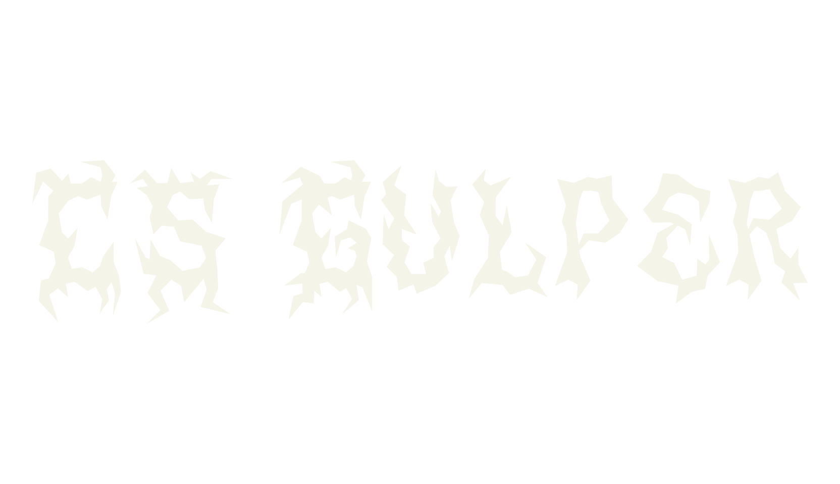 CS Gulper, black metal font preview