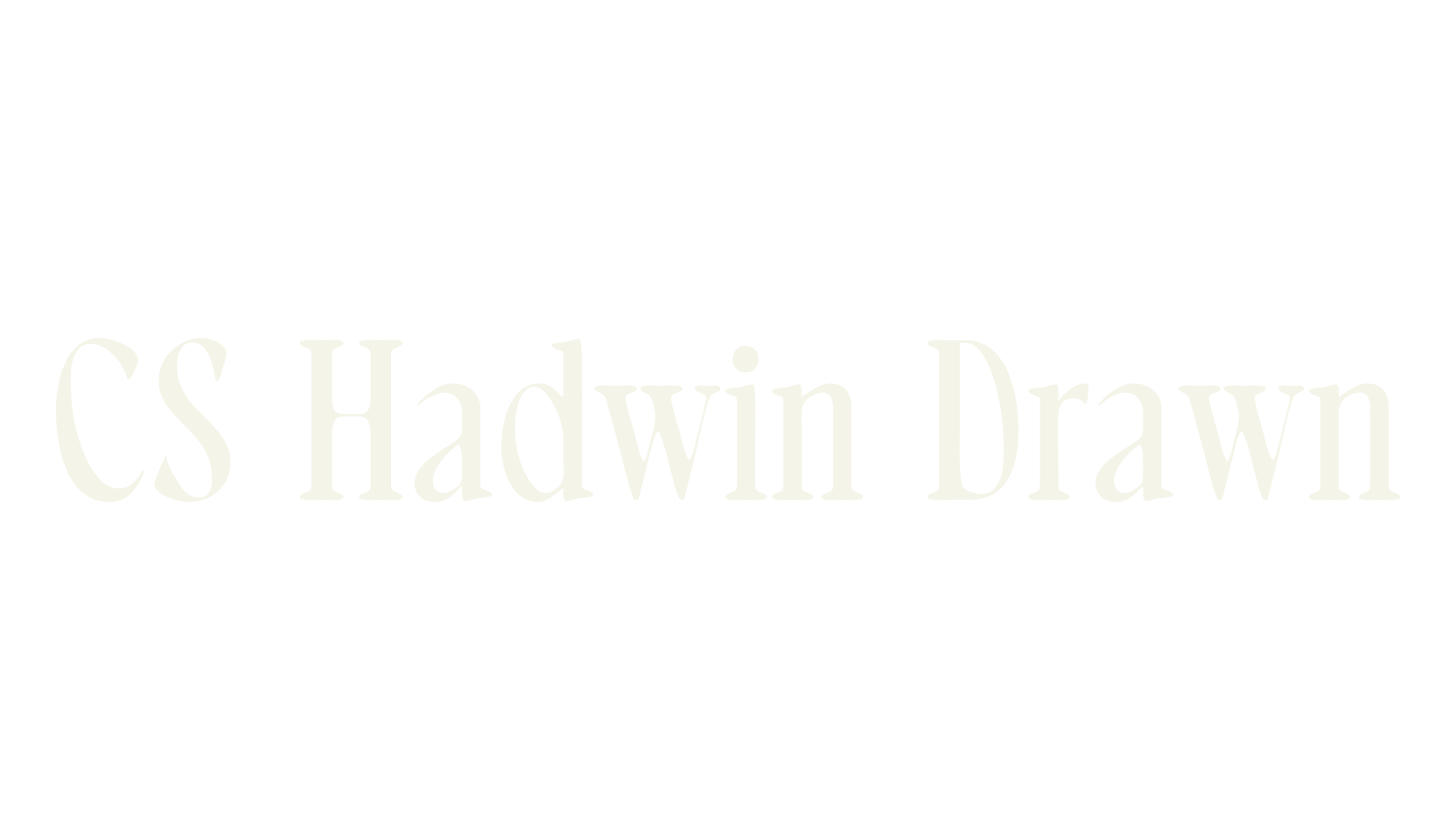 CS Hadwin Drawn, poster font preview