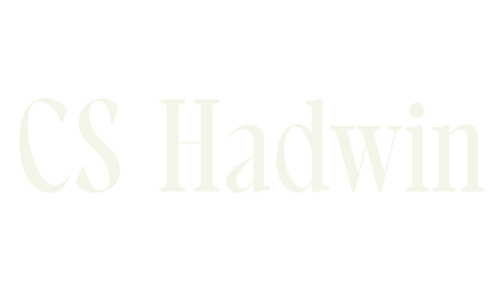 CS Hadwin, elegant font preview