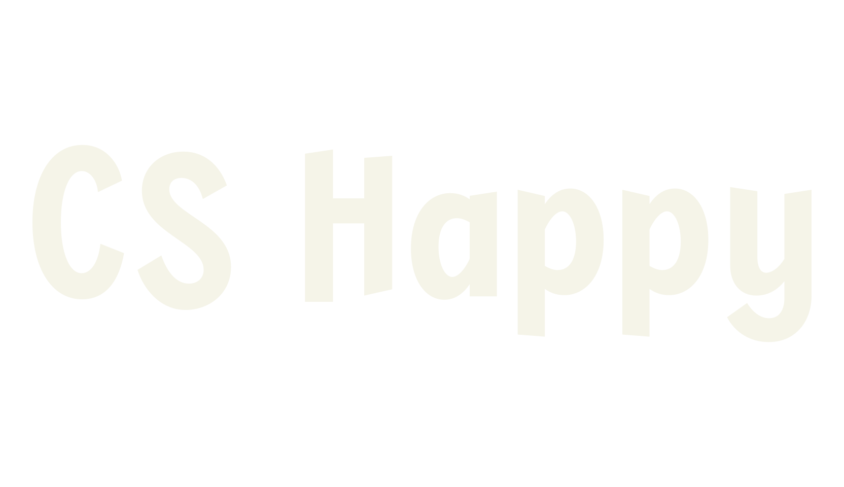 CS Happy, children font preview