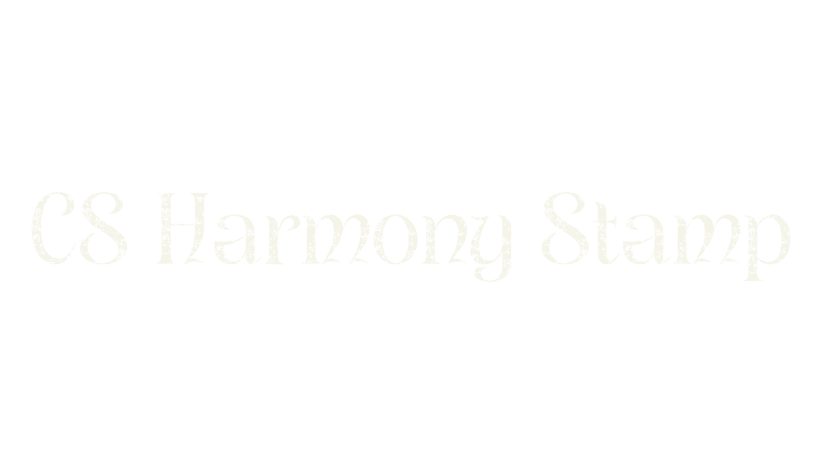 CS Harmony Stamp, vintage font preview