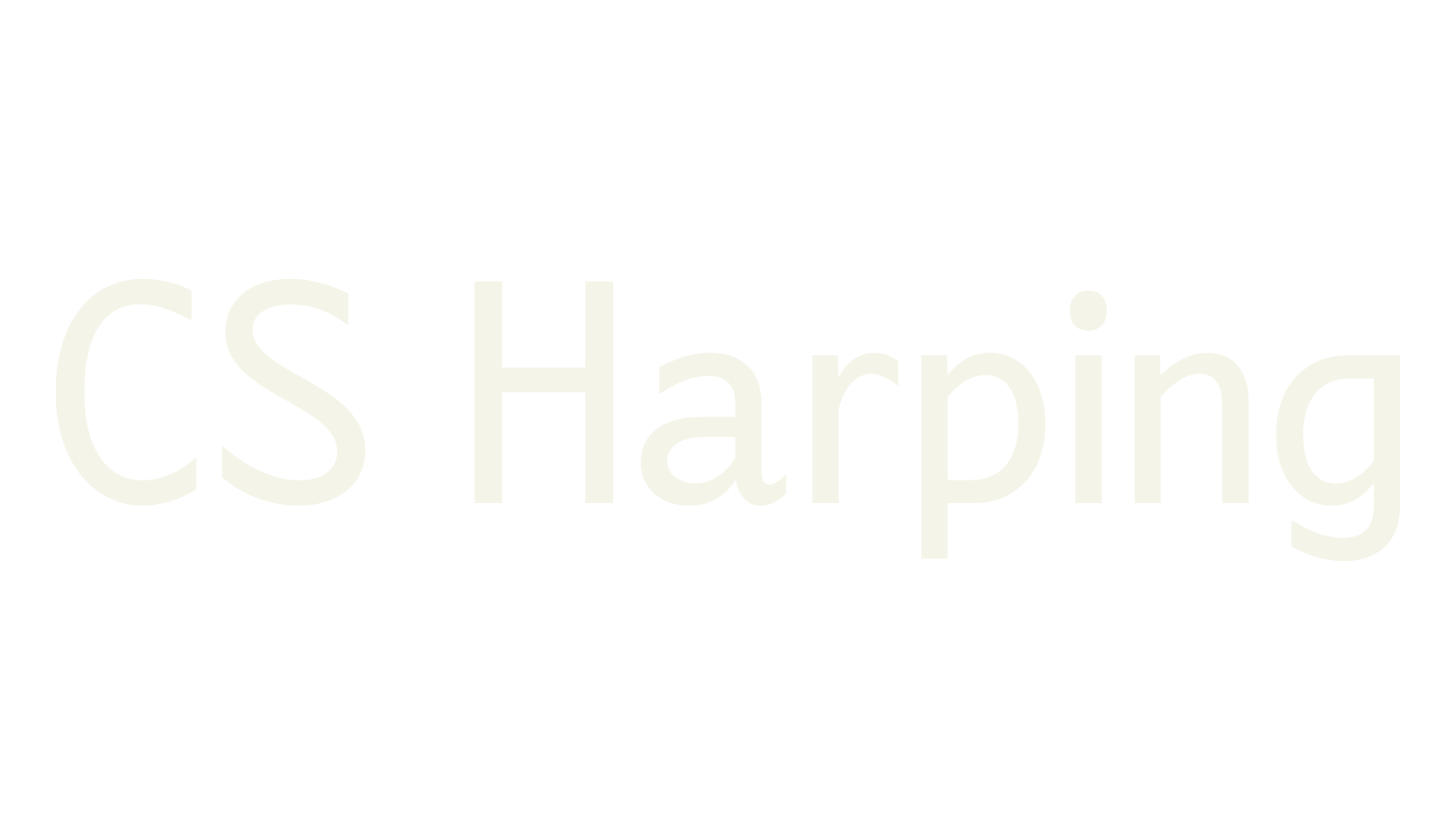 CS Harping, business font preview