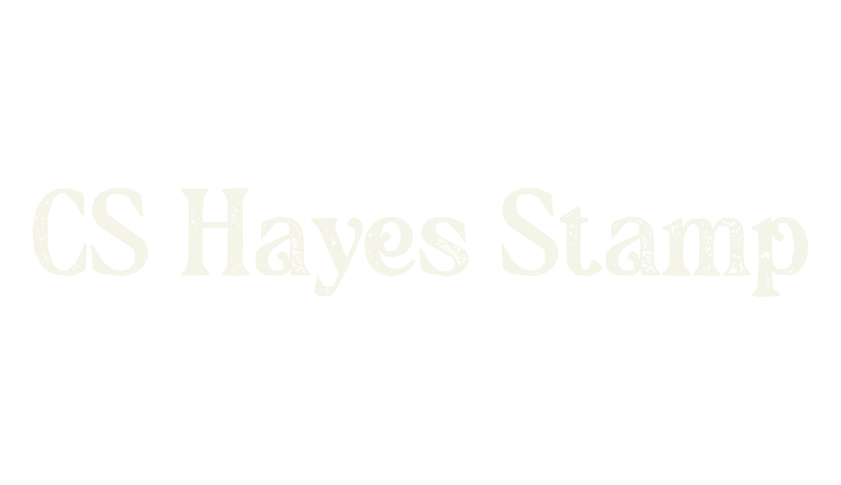 CS Hayes Stamp, display market font preview