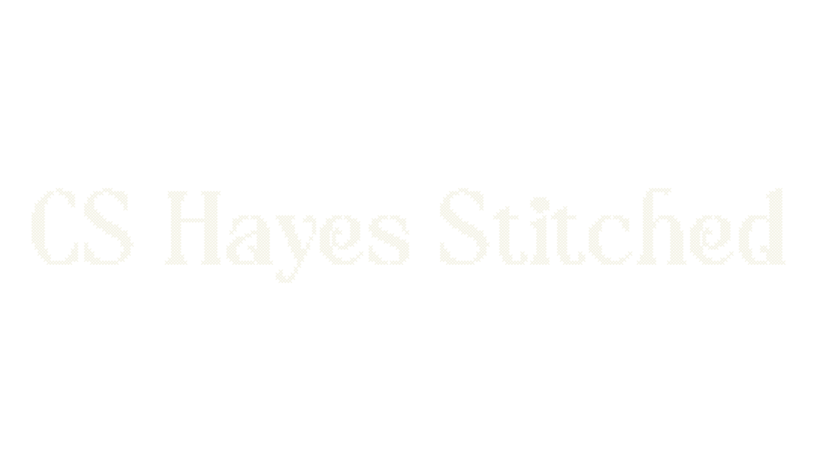 CS Hayes Stitched, display market font preview