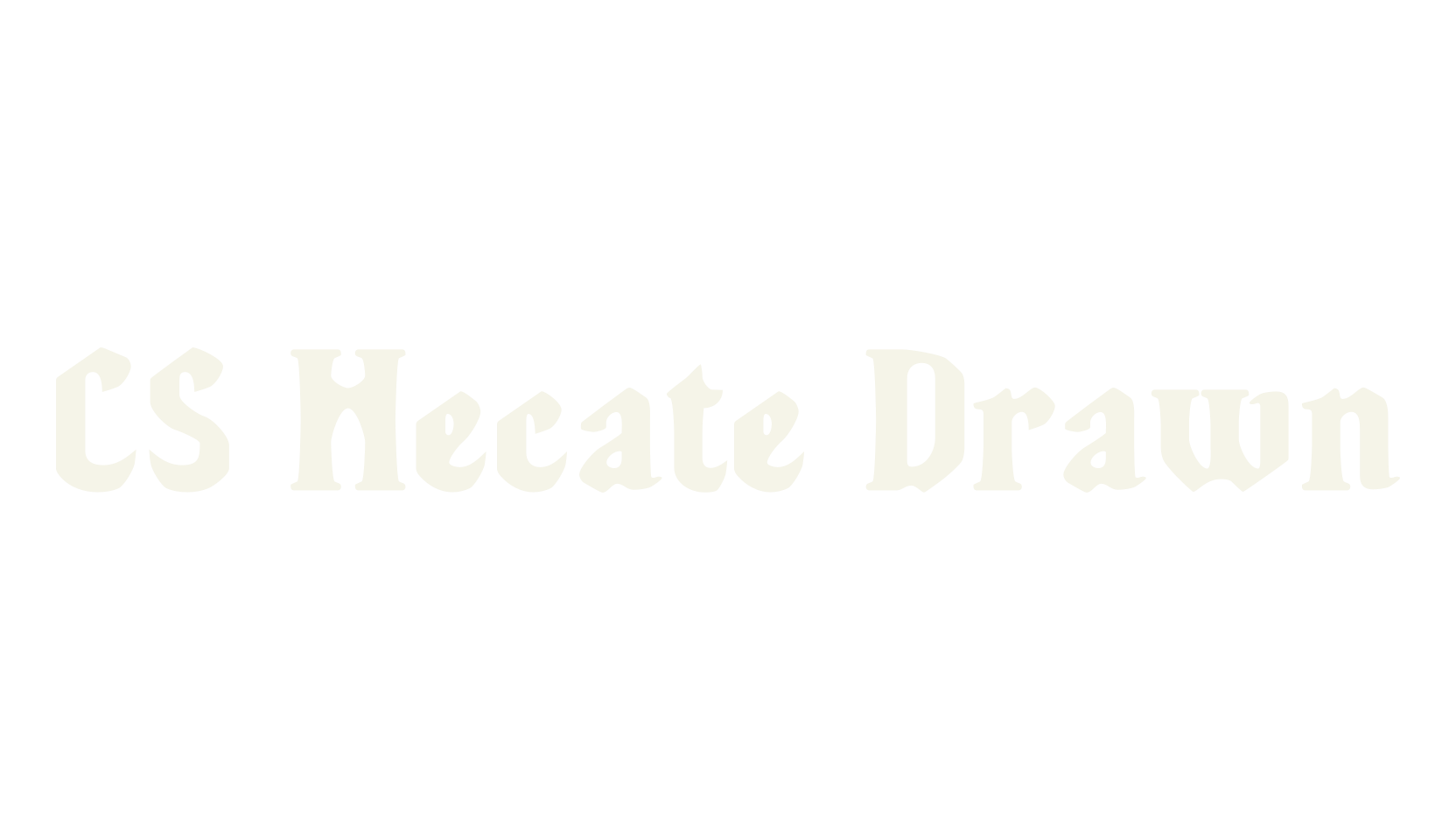 CS Hecate Drawn, bold font preview