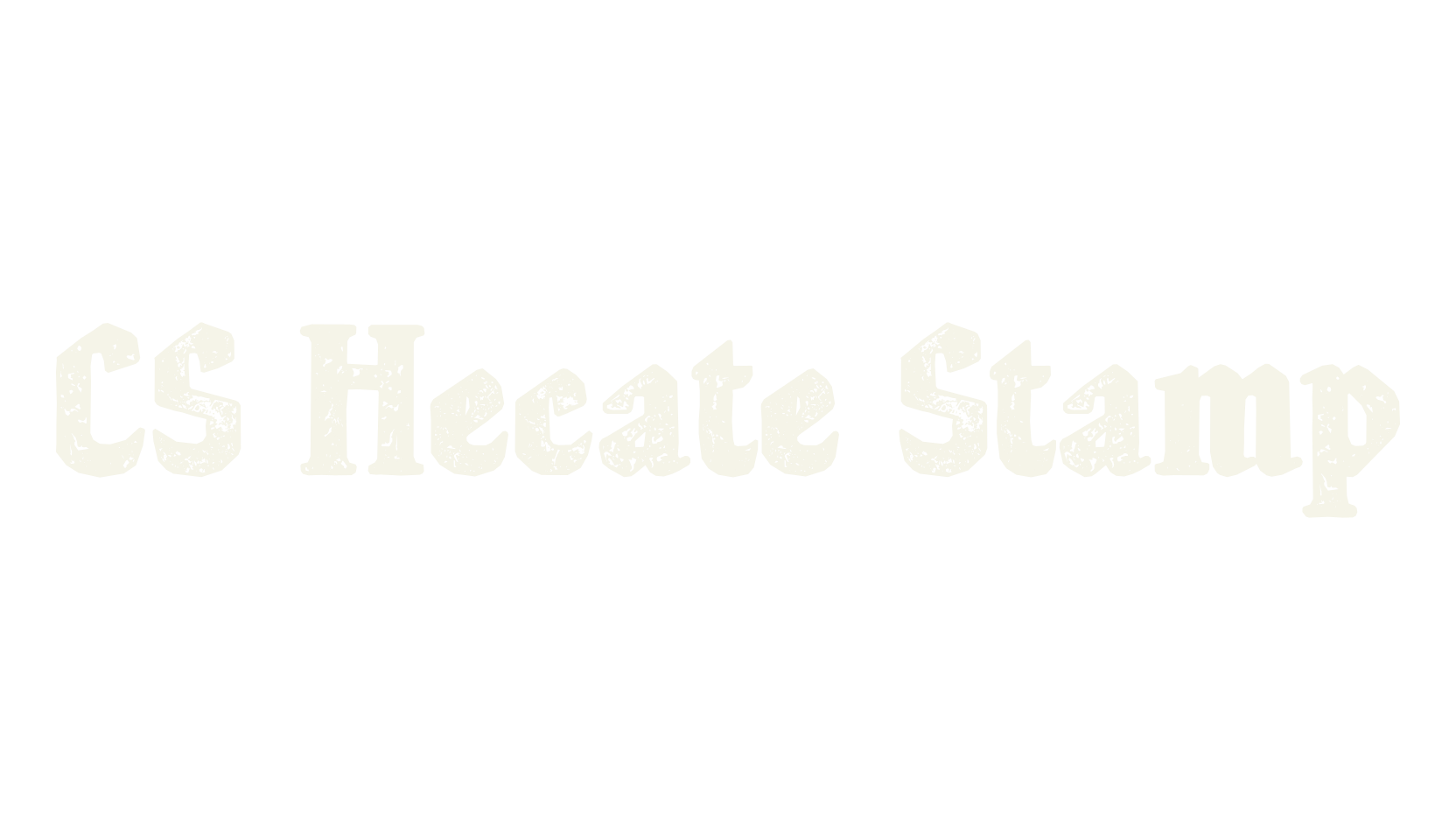 CS Hecate Stamp, display market font preview