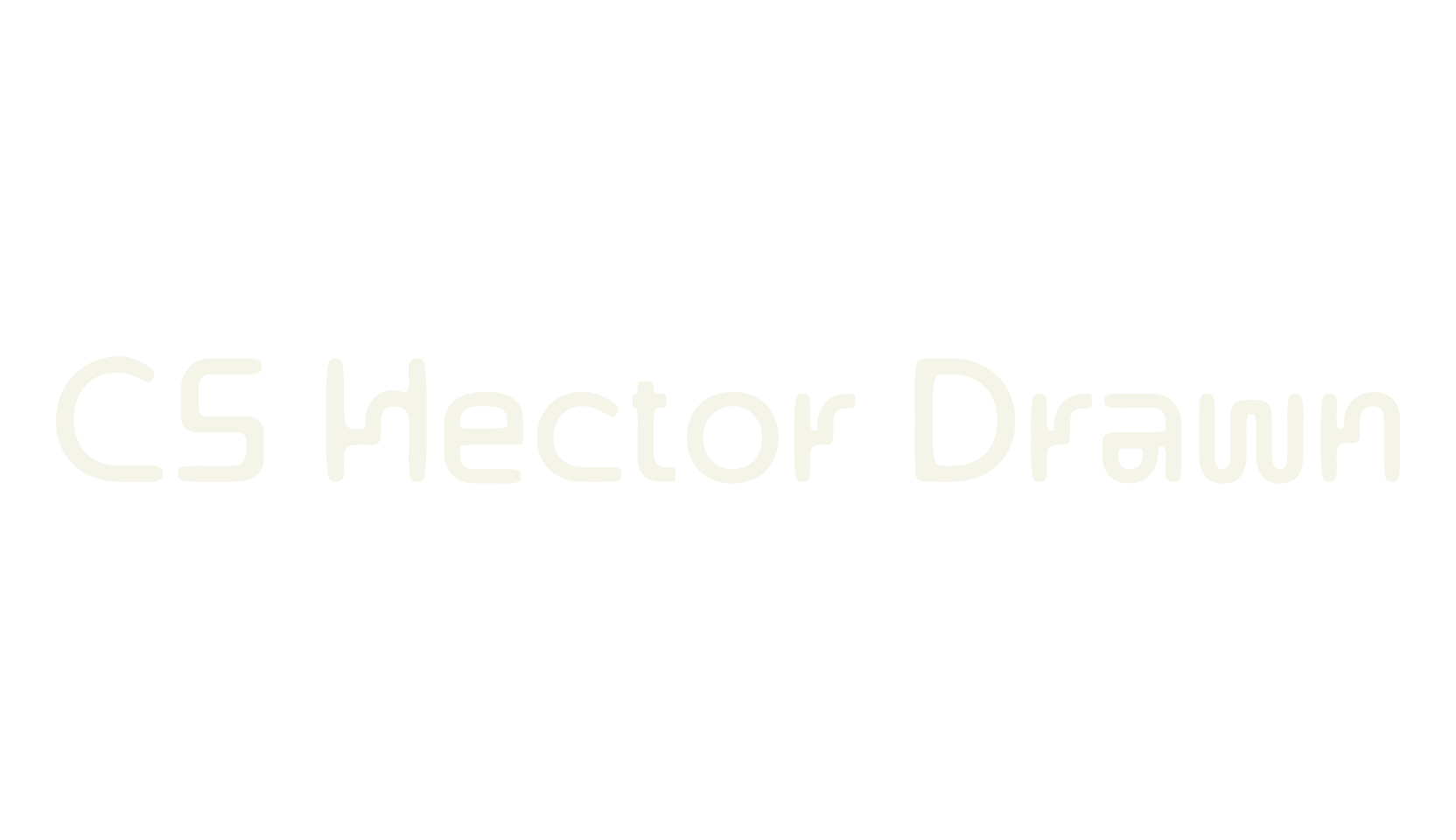 CS Hector Drawn, art deco font preview