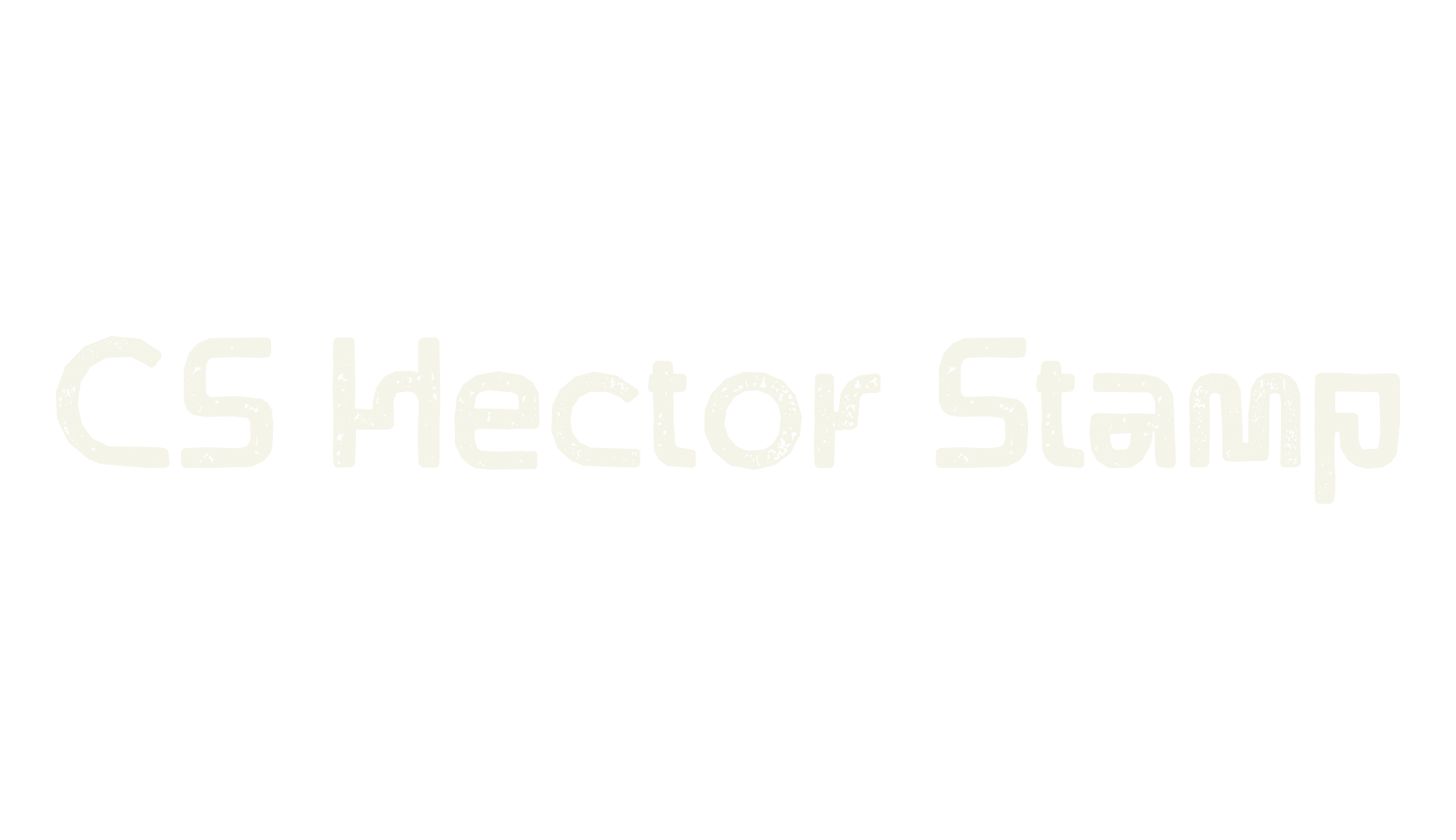 CS Hector Stamp, sans font preview