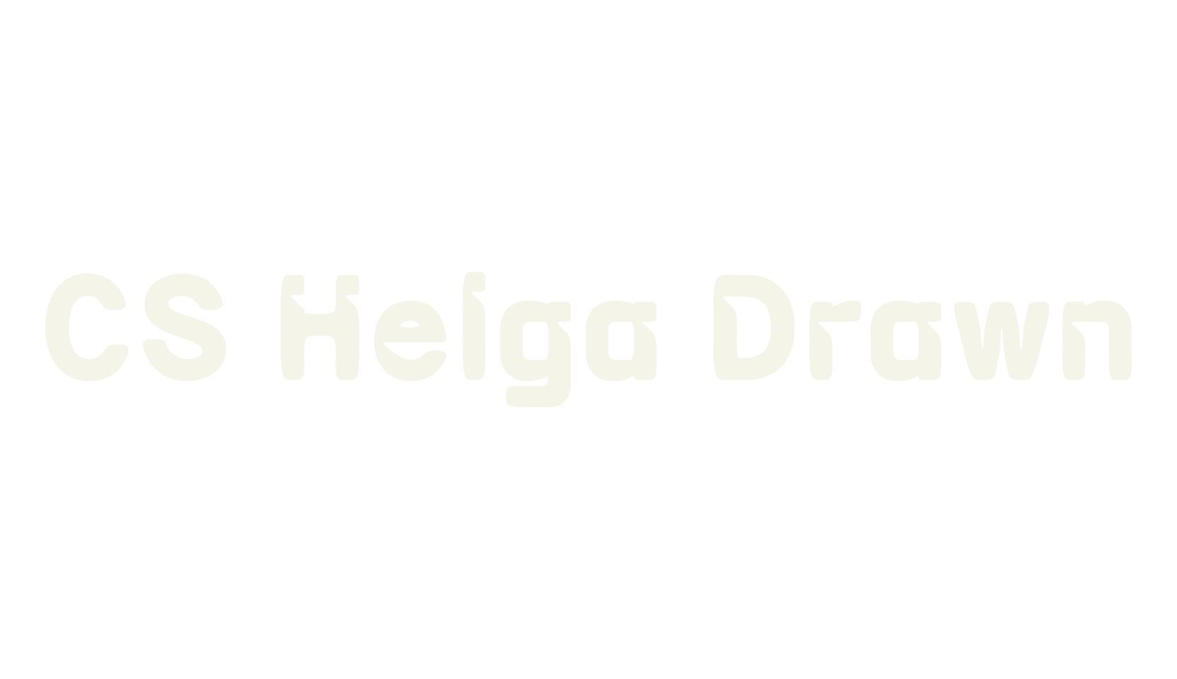 CS Helga Drawn, bold font preview