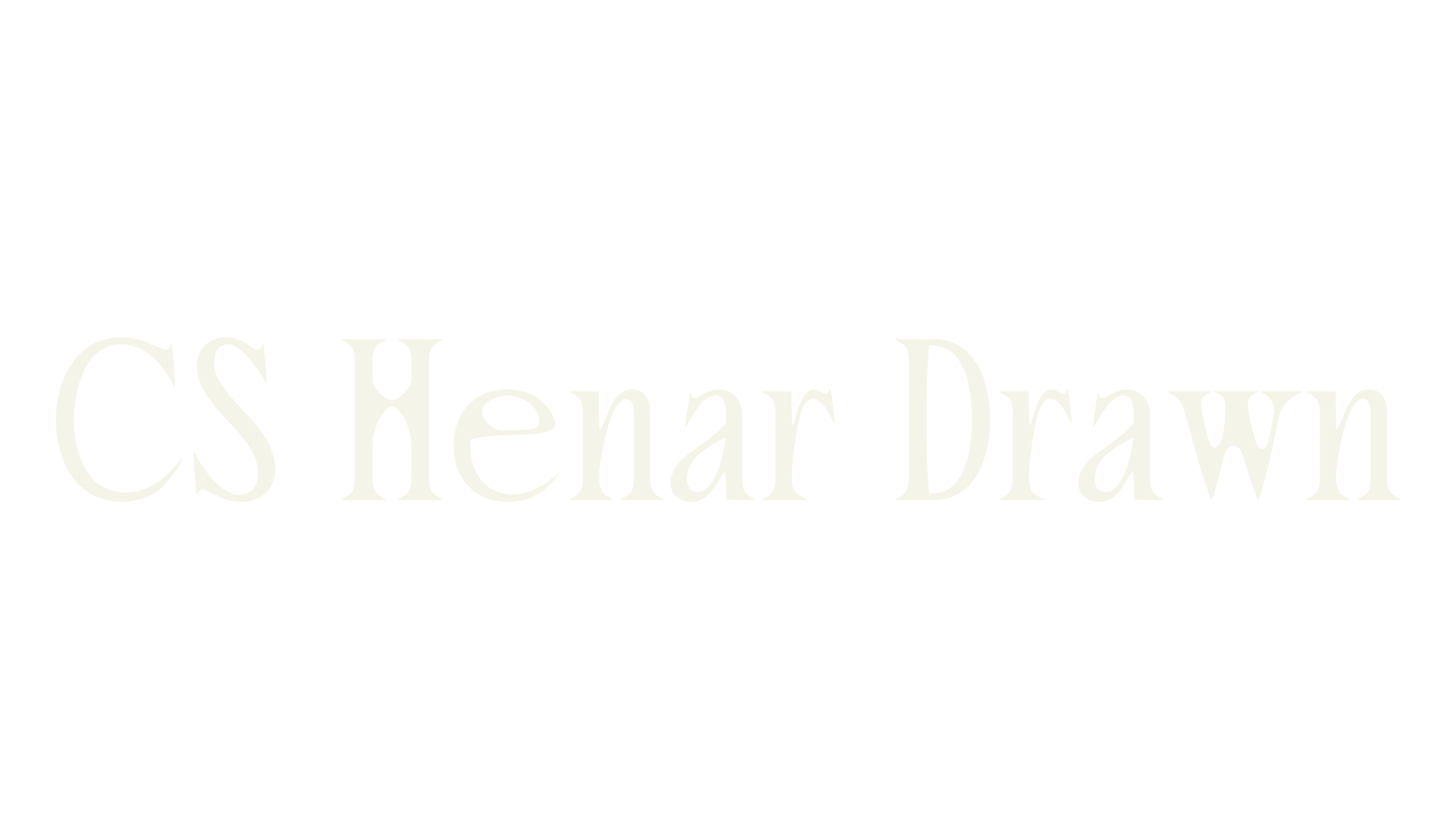 CS Henar Drawn, elegant font preview