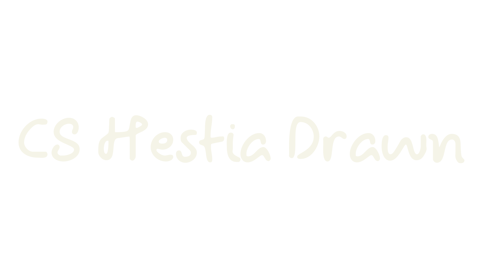 CS Hestia Drawn, handwritten font preview