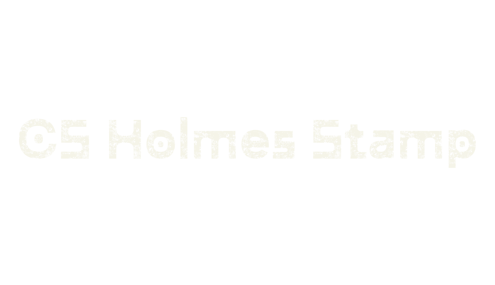 CS Holmes Stamp, display market font preview