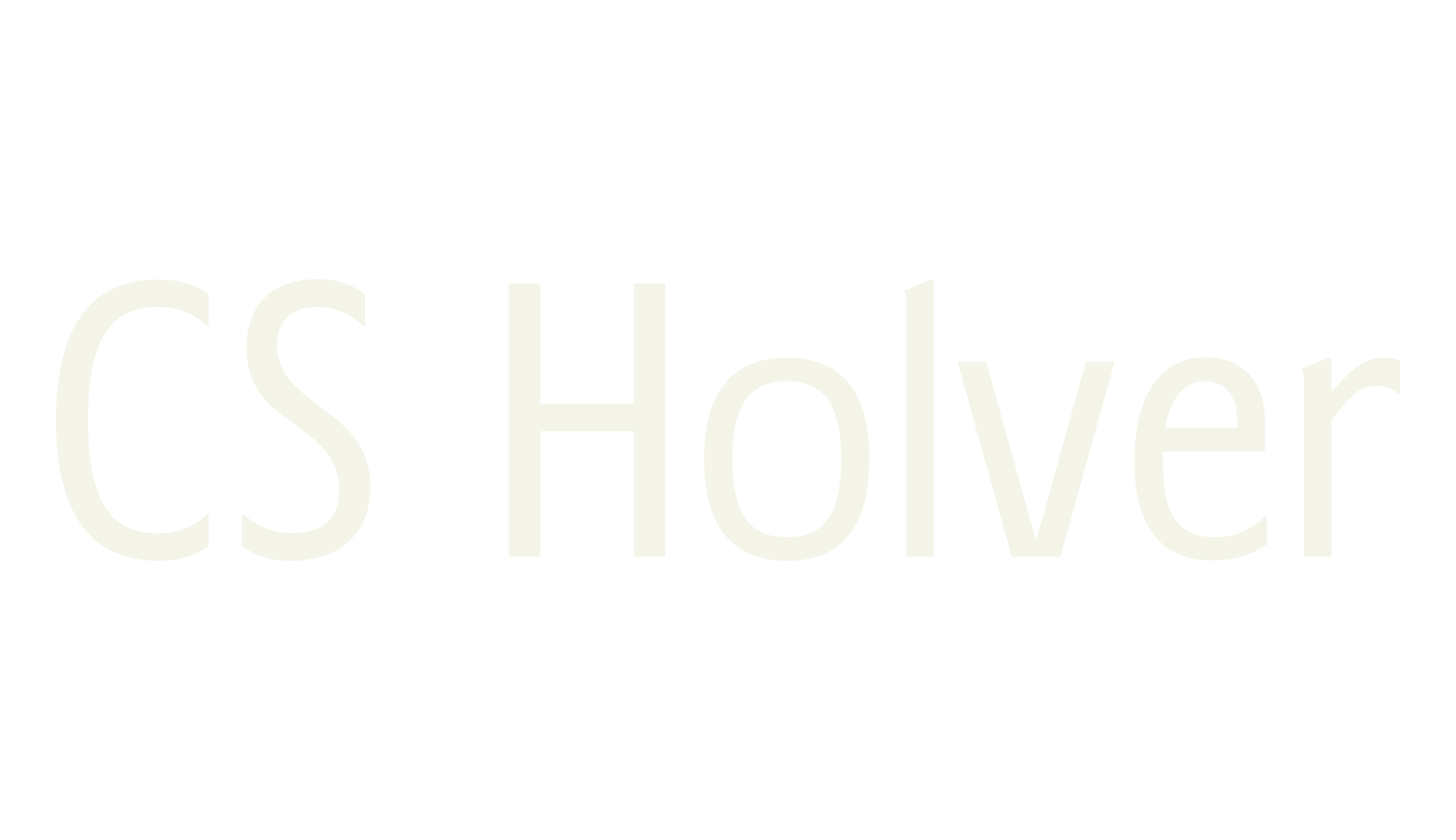 CS Holver, corporate font preview