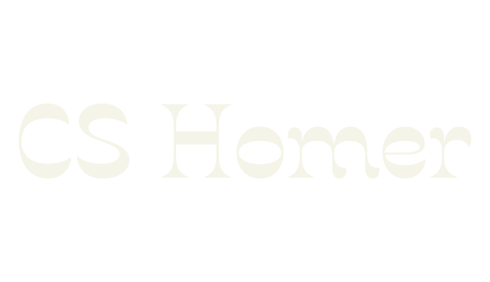 CS Homer, retro font preview