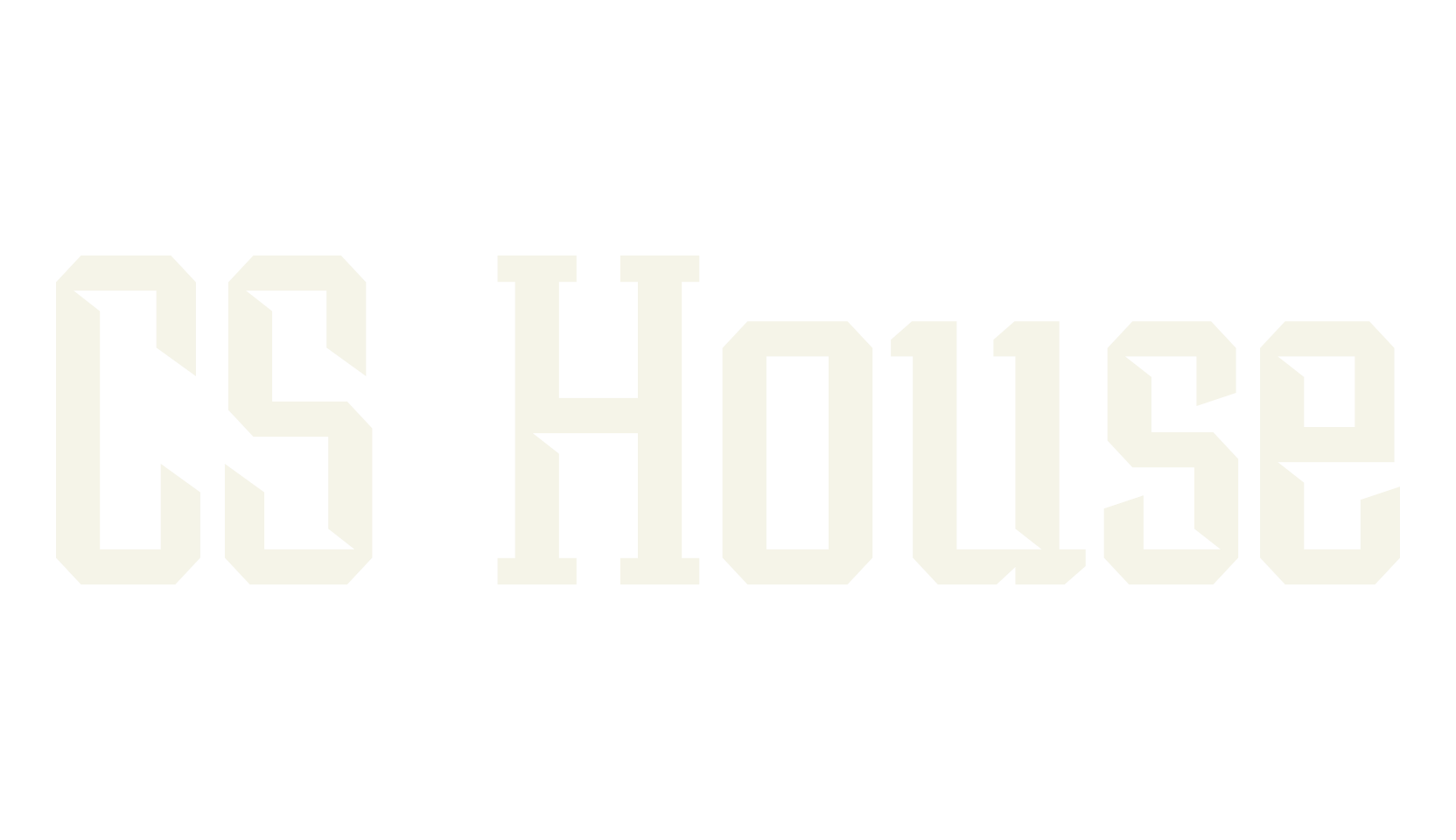 CS House, sports font preview