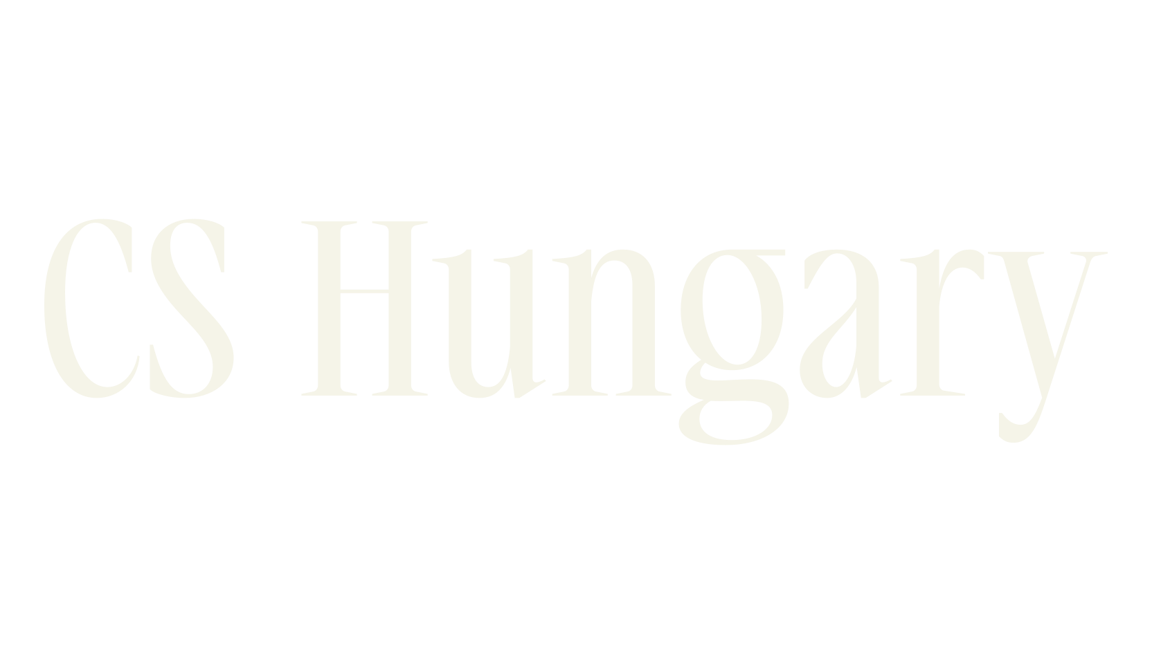 CS Hungary, logo font preview