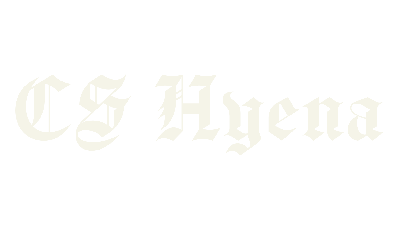 CS Hyena, old english font preview