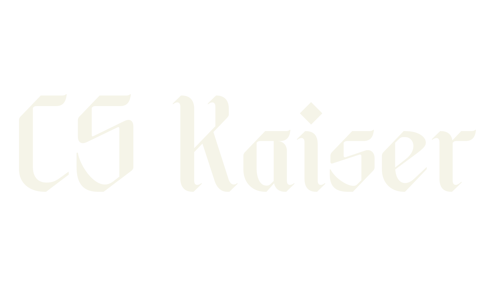 CS Kaiser, gothic font preview