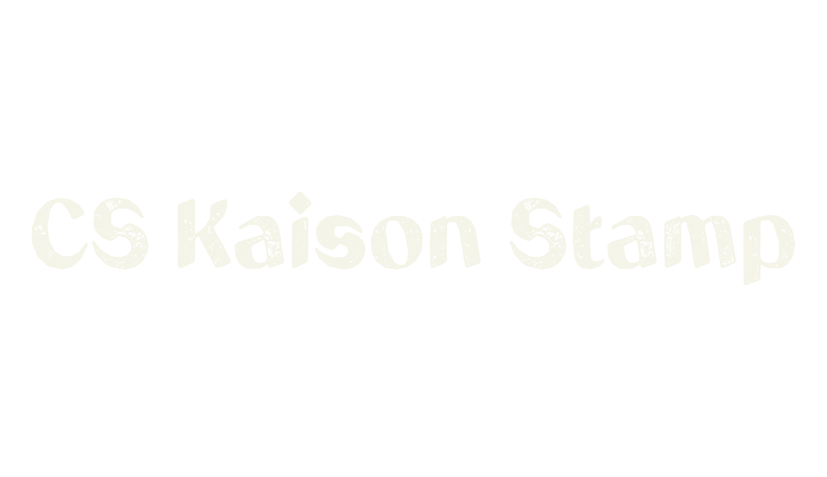 CS Kaison Stamp, sans font preview