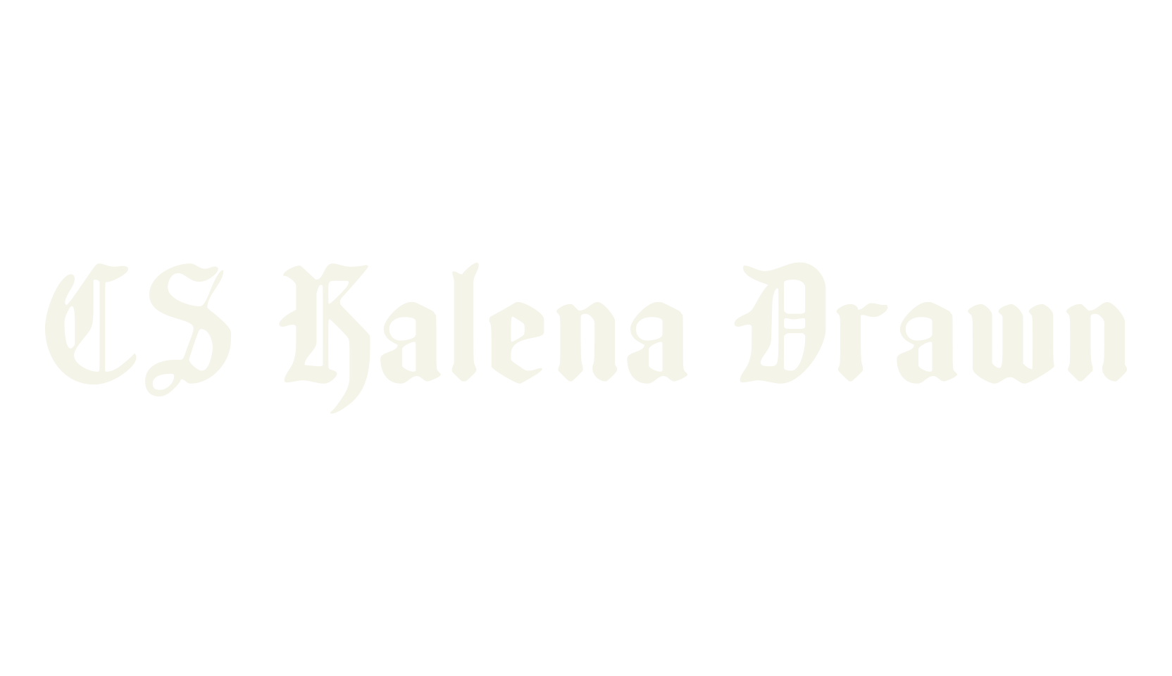 CS Kalena Drawn, blackletter font preview