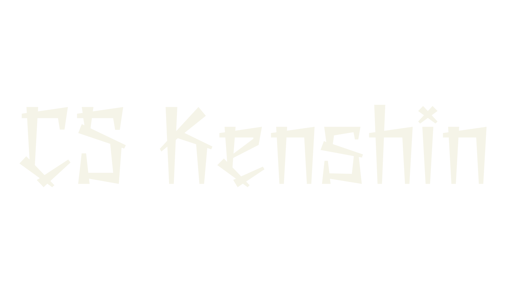 CS Kenshin, chicano font preview