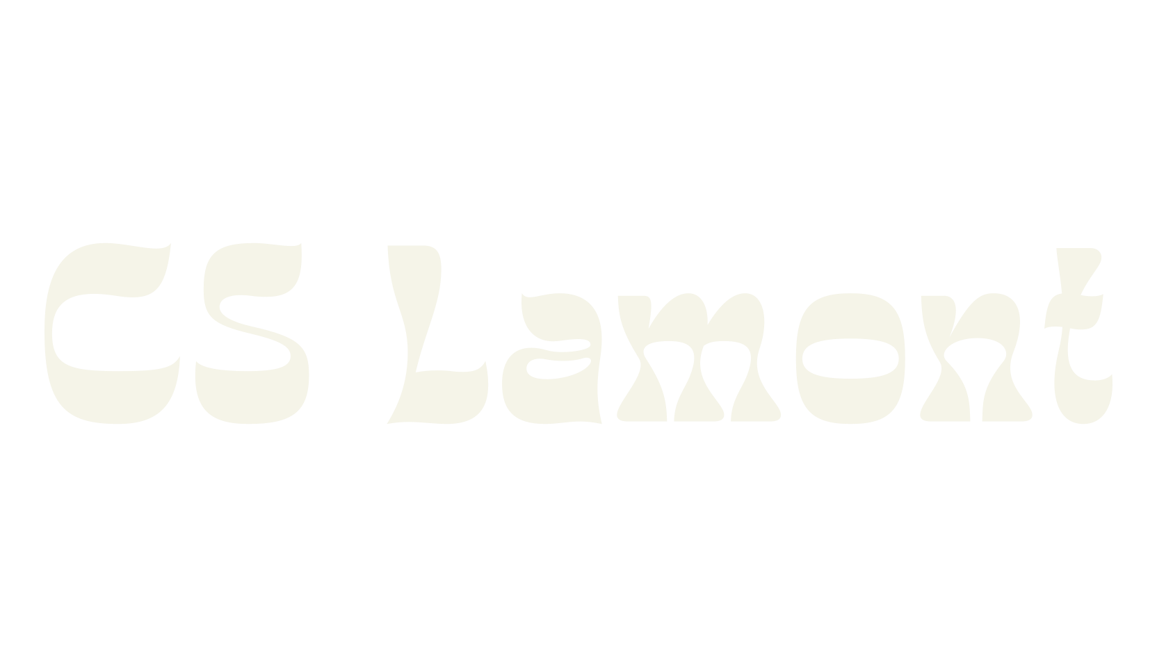 CS Lamont, retro font preview