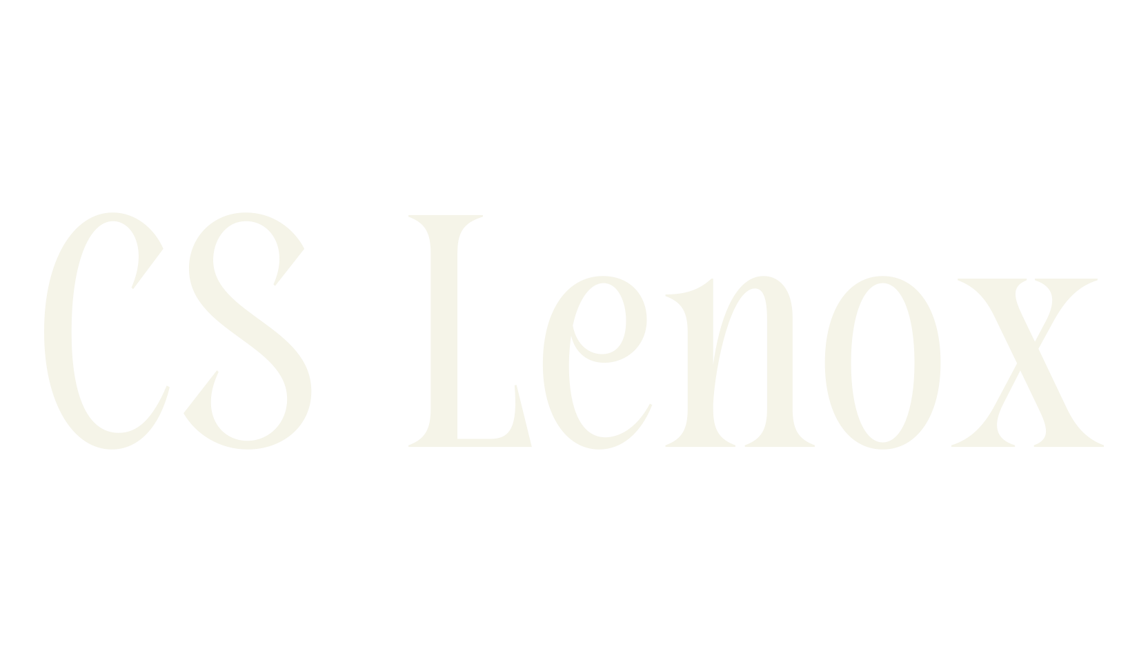 CS Lenox, condensed font preview