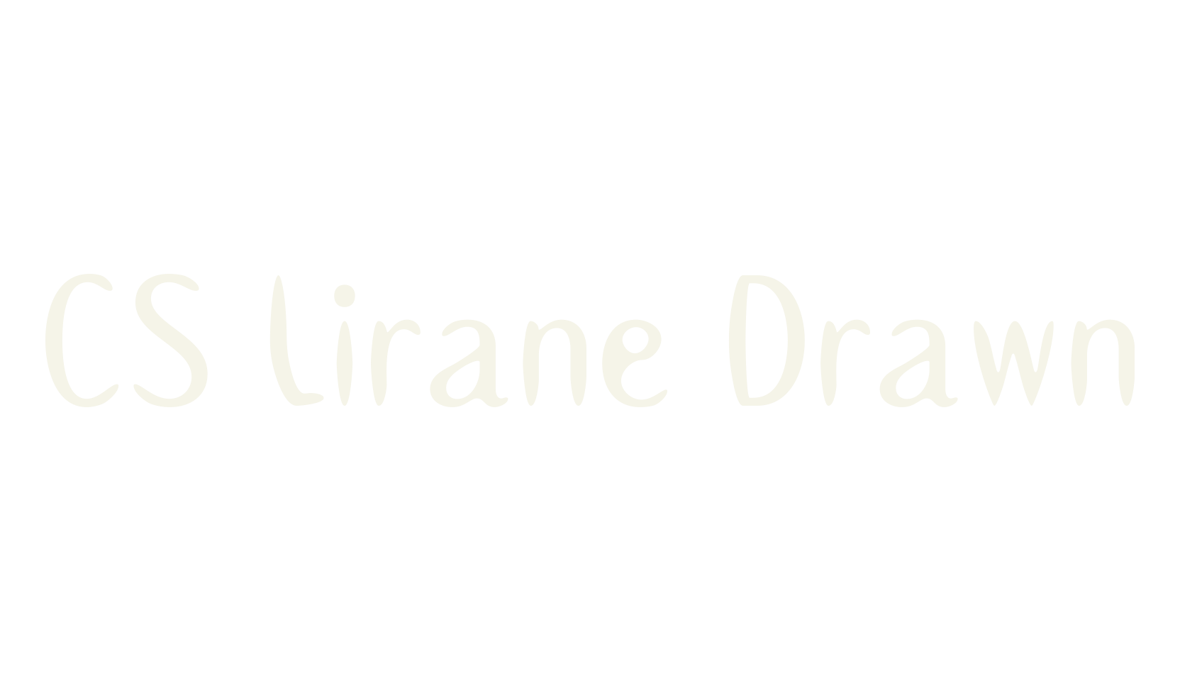 CS Lirane Drawn, poster font preview
